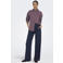 JDY katoenen rechtvallend gestreepte blouse - donkerrood
