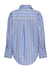 thumbnail: JDY katoenen rechtvallende gestreepte blouse - lichtblauw