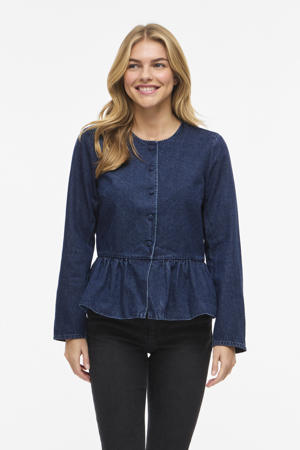 blouse dark blue denim