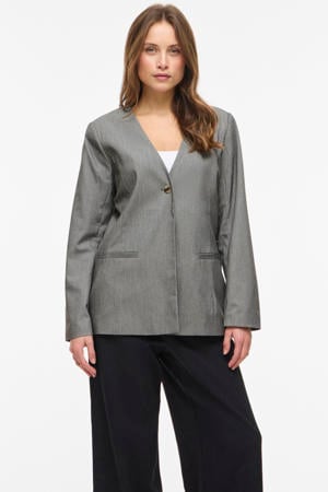 regular blazer lichtgrijs
