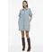 VILA denim blousejurk light blue denim