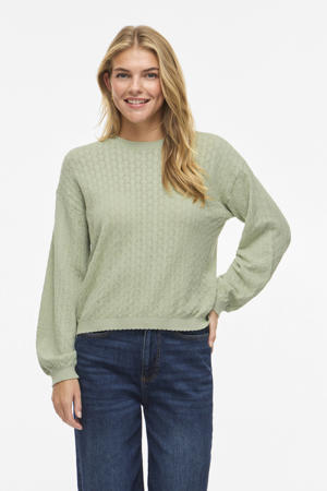 top groen gebreid