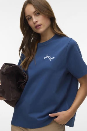 T-shirt donkerblauw