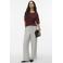 VERO MODA top roodbruin broderie