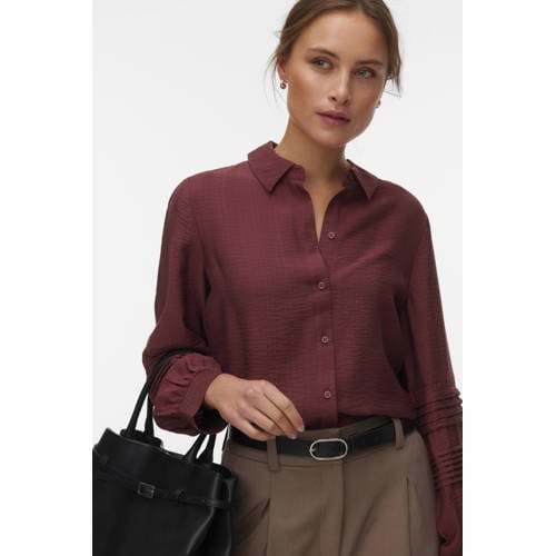 VERO MODA blouse roodbruin afbeelding