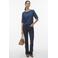 VERO MODA top donkerblauw broderie