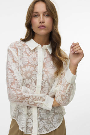 gebloemde blouse