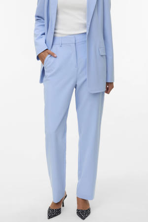 Straight high waist cropped broek