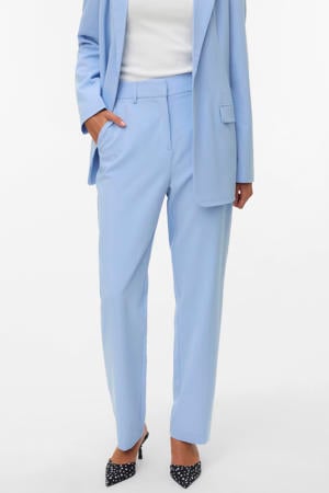 Straight high waist cropped broek