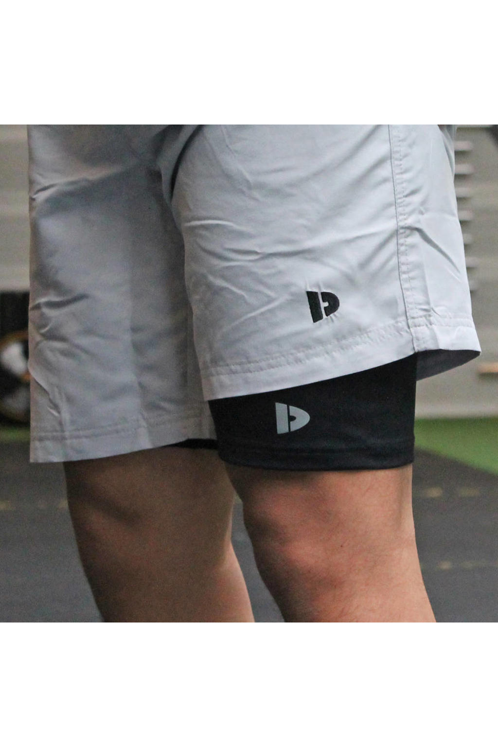 Zwarte heren Donnay sportshort van polyester