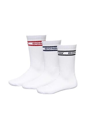 sportsokken - wit/multi (set van 6)