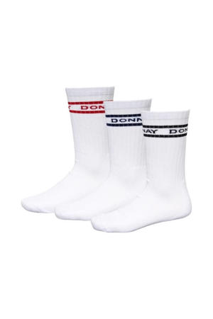 sportsokken - wit/multi (set van 6)