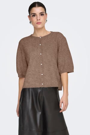 vest bruin gebreid