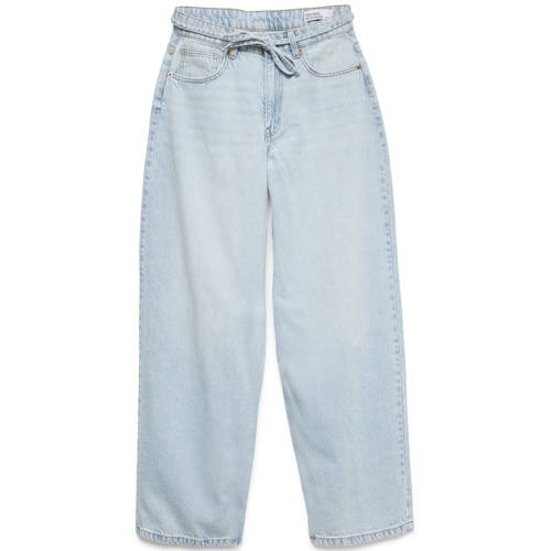 VERO MODA VMESTELLE high waist barrel jeans light blue denim afbeelding