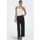 JDY strapless top met stippen ecru