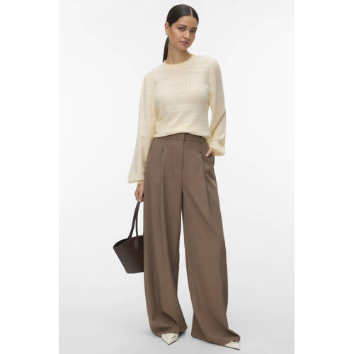 VERO MODA trui beige gebreid afbeelding