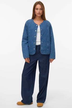 bomberjack medium blue denim