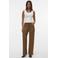 VERO MODA suede wide leg high waist casual broek bruin