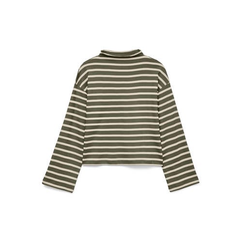 VERO MODA gestreepte top bruin afbeelding