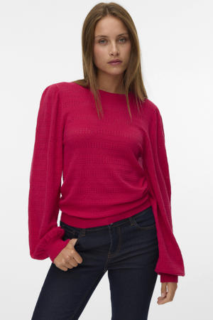 trui roze gebreid