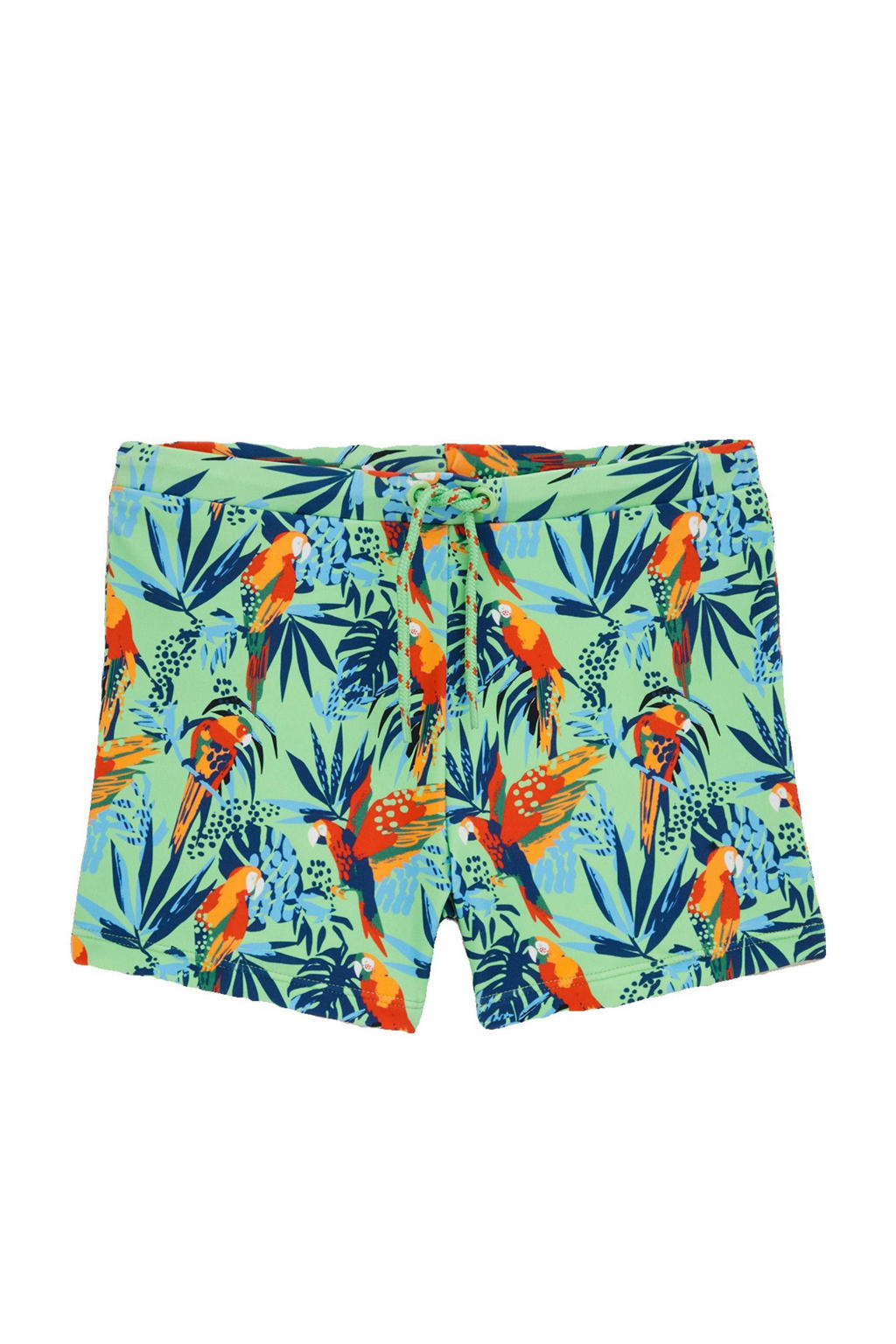 WE Fashion zwemboxer lichtgroen/oranje
