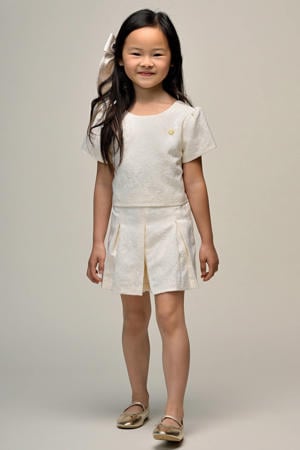 jacquard short offwhite