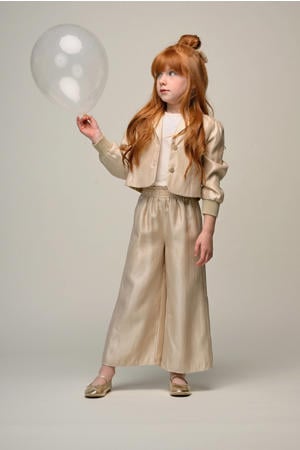 wide leg broek goud