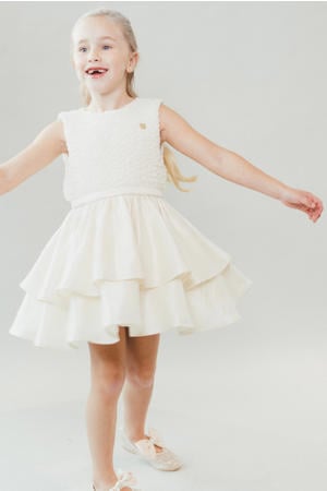 korte jurk offwhite