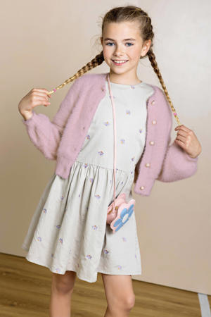 gebreid vest roze