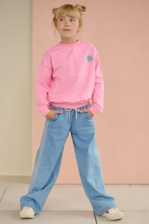regular casual broek lichtblauw