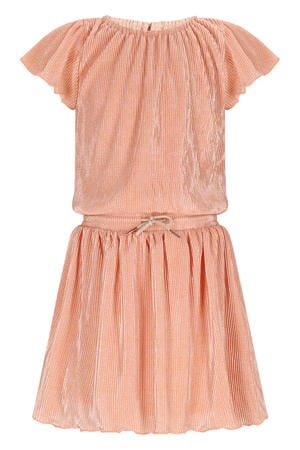 midi jurk roze