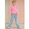 NONO sweater met backprint roze