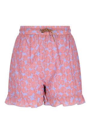 regular waist casual short paars