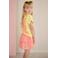 NONO T-shirt met backprint geel