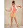 NONO T-shirt met backprint oranje