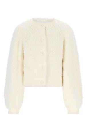 gebreid vest wit