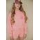NoBell’ regular waist gebloemde sweatshort roze