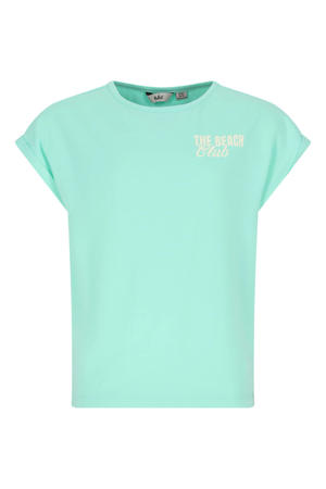 T-shirt met backprint blauw