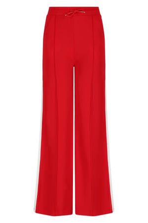regular waist casual broek rood