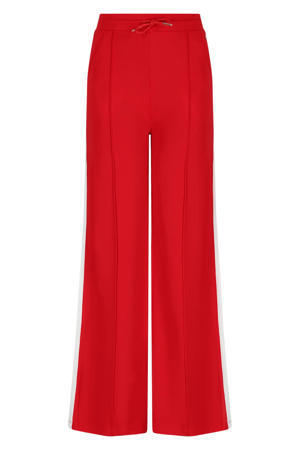 regular waist casual broek rood