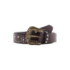 riem met studs bruin
