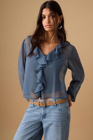 blousetop blauw