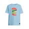 Orange Stars T-shirt lichtblauw