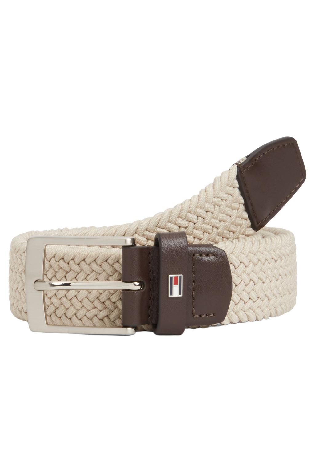 Tommy Hilfiger gevlochten riem Adan beige