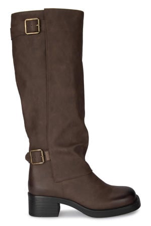 Jane bikerboots donkerbruin