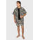 Brunotti short all over print zwart/ecru