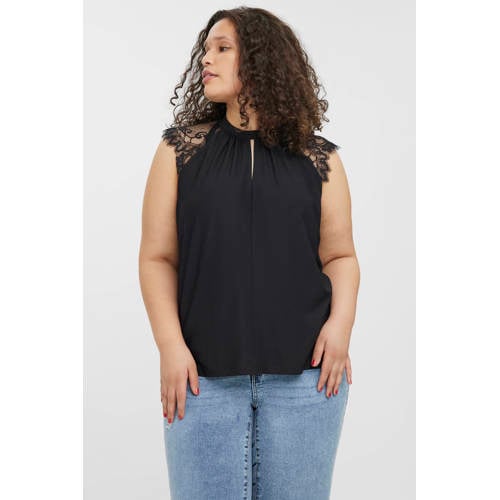 VERO MODA CURVE top zwart afbeelding