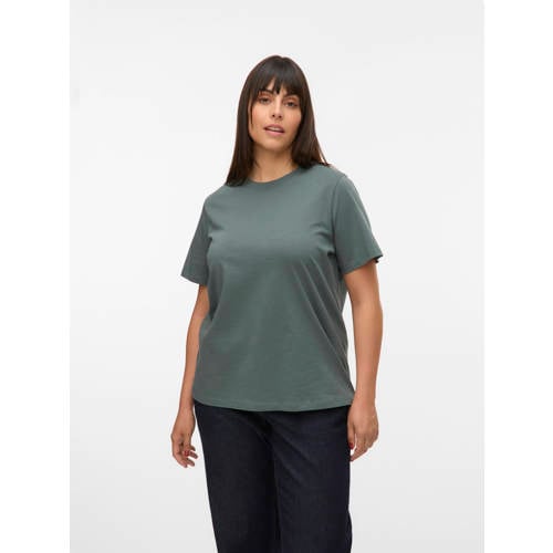 VERO MODA CURVE T-shirt grijsgroen afbeelding