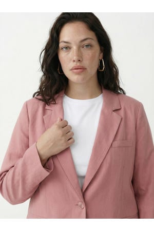 regular blazer roze