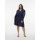 VERO MODA CURVE mini jurk broderie blauw